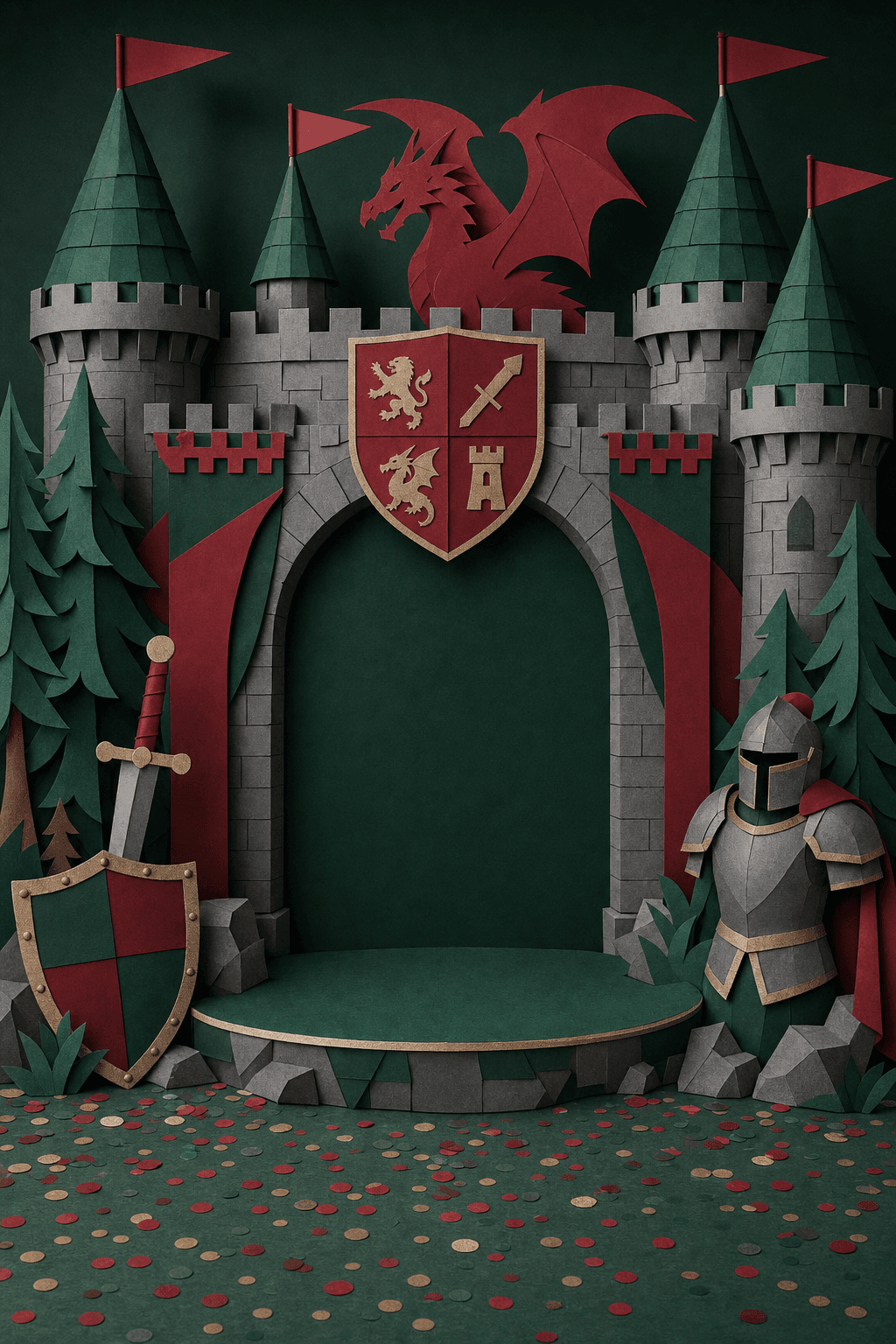 Cenário do tema Castelo dos Bravos
