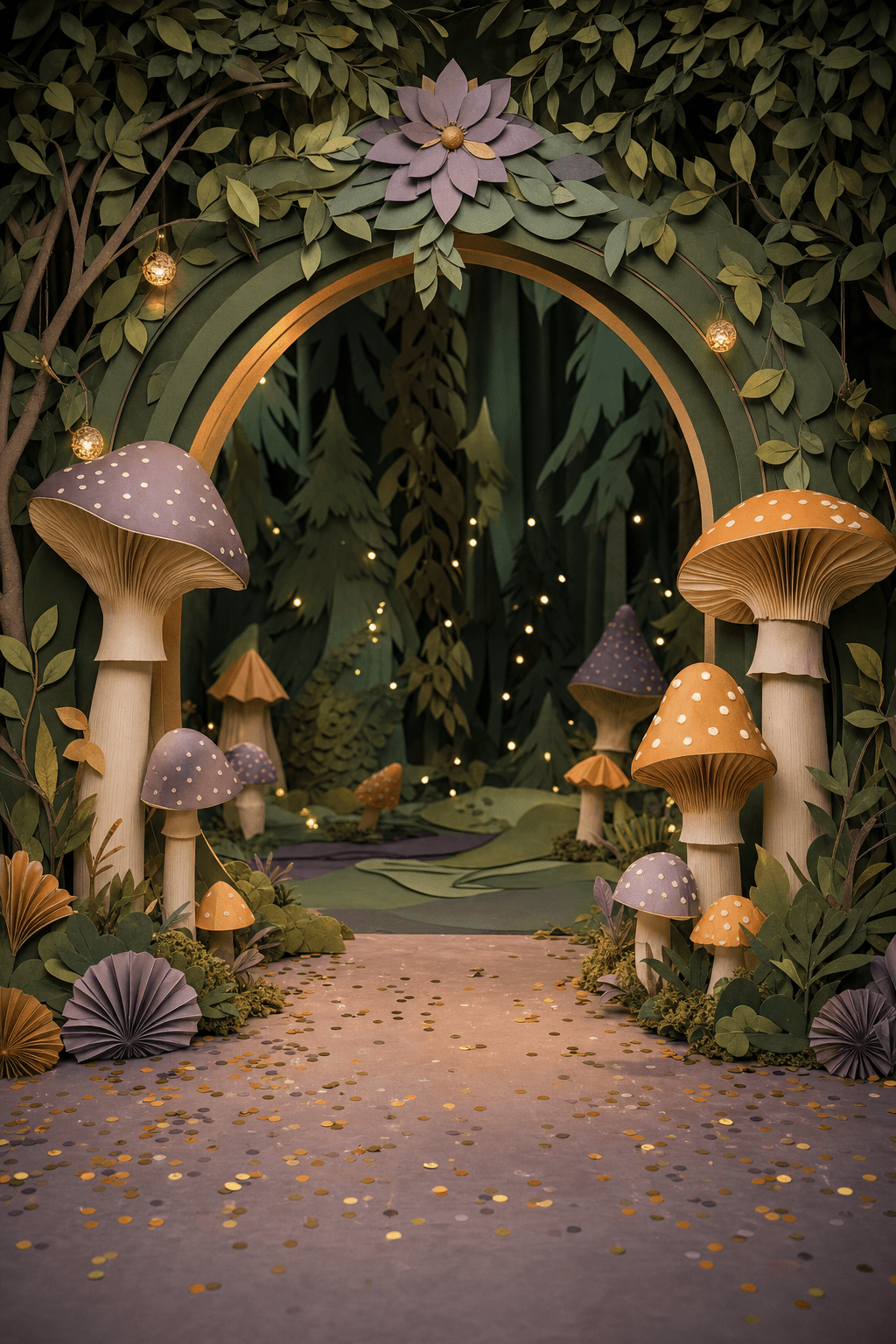 Cenário do tema Fada do Bosque